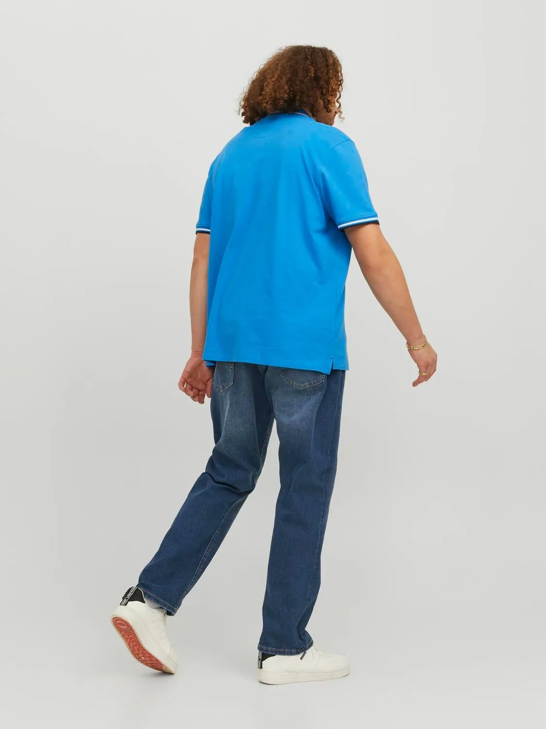 Plus Size JJIGLENN JJORIGINAL MF 070 PLS Vaqueros de corte slim | Azul intermedio | Jack & Jones®