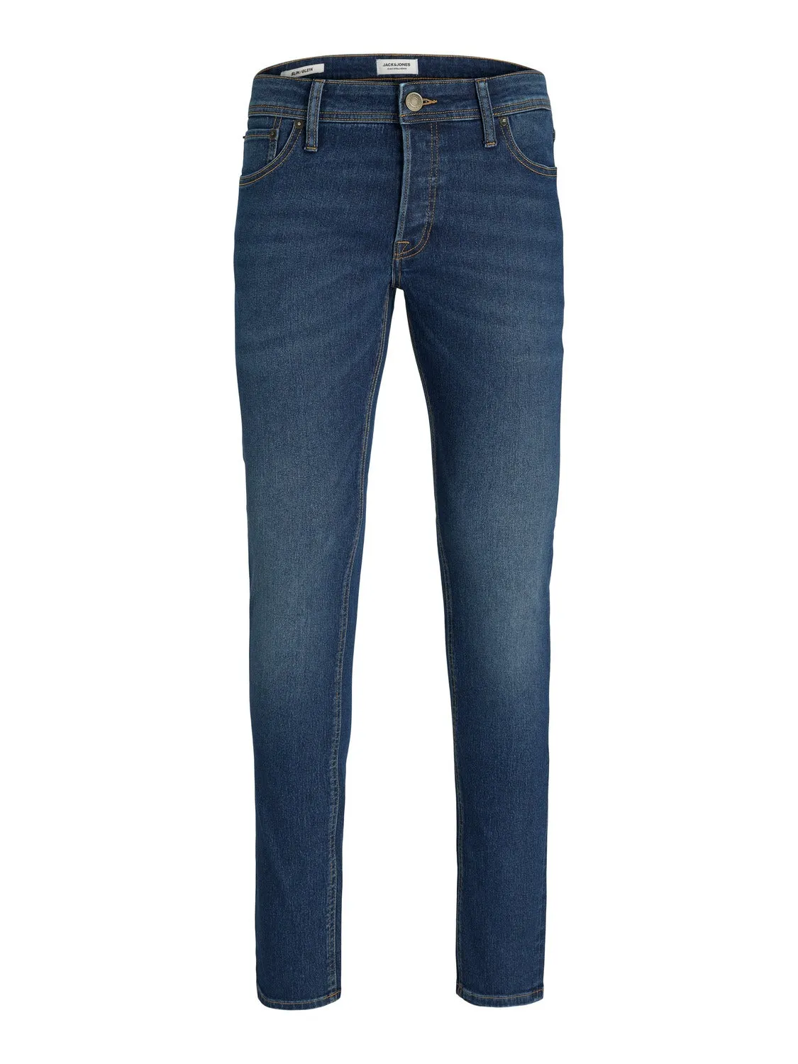 Plus Size JJIGLENN JJORIGINAL MF 070 PLS Vaqueros de corte slim | Azul intermedio | Jack & Jones®