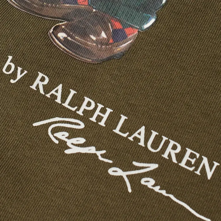 POLO RALPH LAUREN HERITAGE BEAR SWEATSHIRT EXPEDITION OLIVE