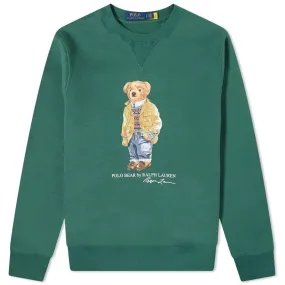 POLO RALPH LAUREN SMART BEAR CREW NECK SWEATSHIRT GREEN