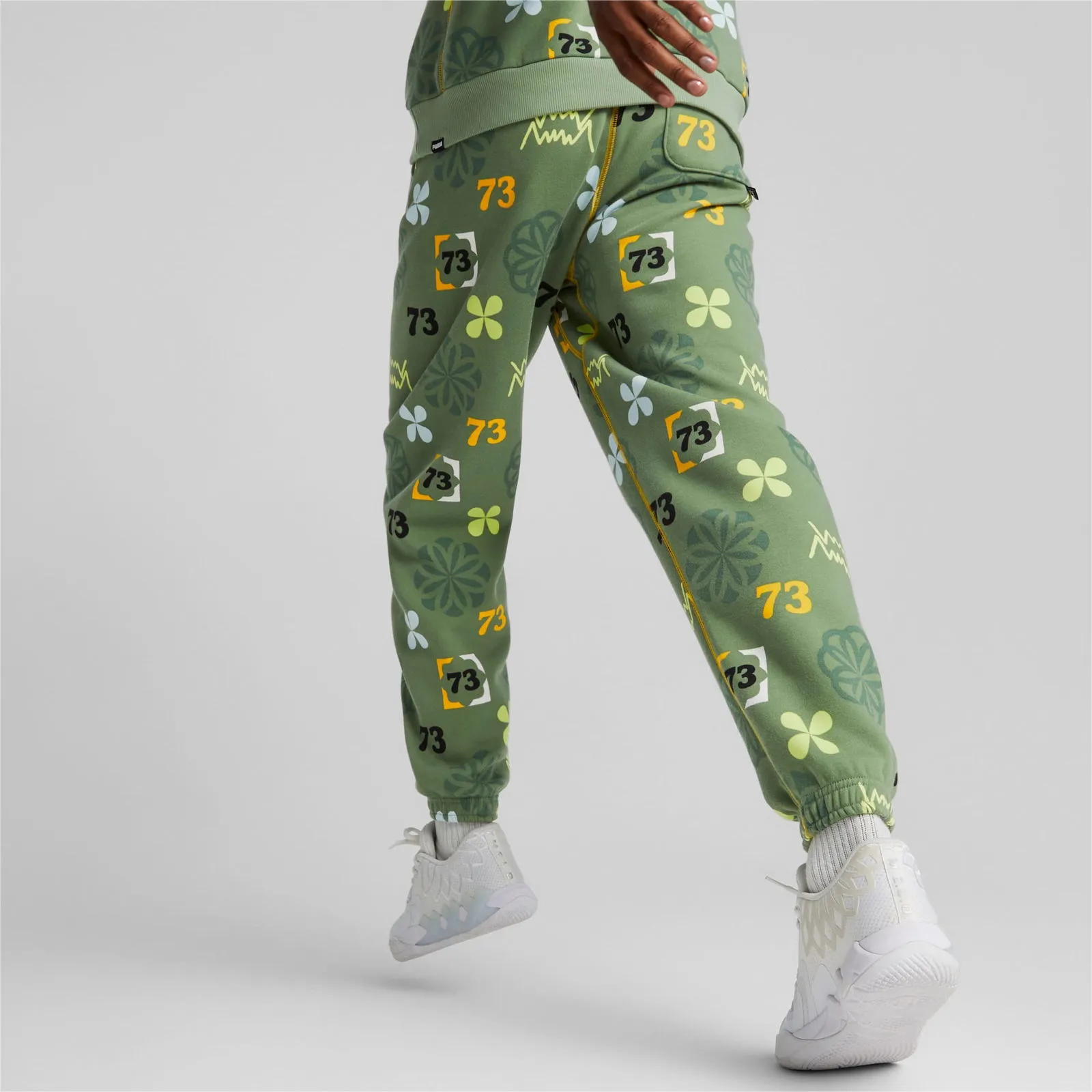 Puma Run It Back Printed Basketball Sweatpants