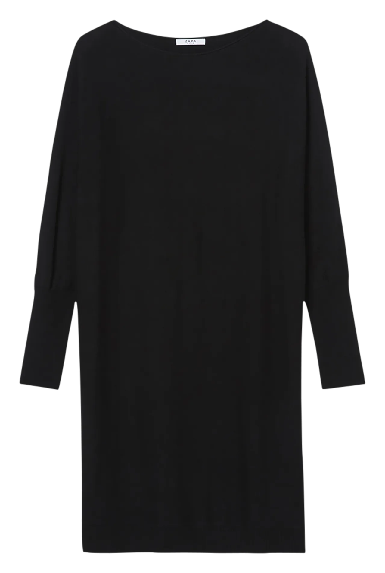 RENDY - Vestido de punto oversize en negro