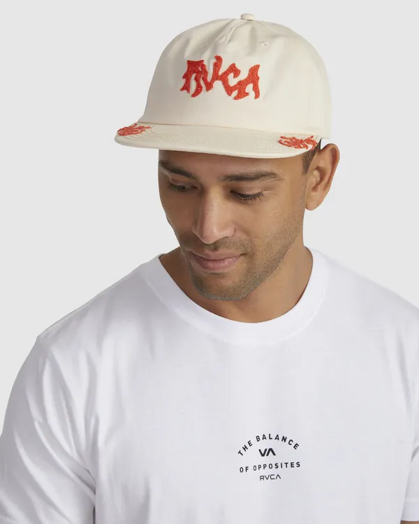 RVCA Rose - Gorra con Ajuste Posterior a Presión para Hombre-