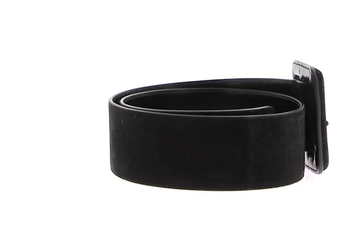 SAINT LAURENT Cinturones T.cm 85 Cuero Negro 