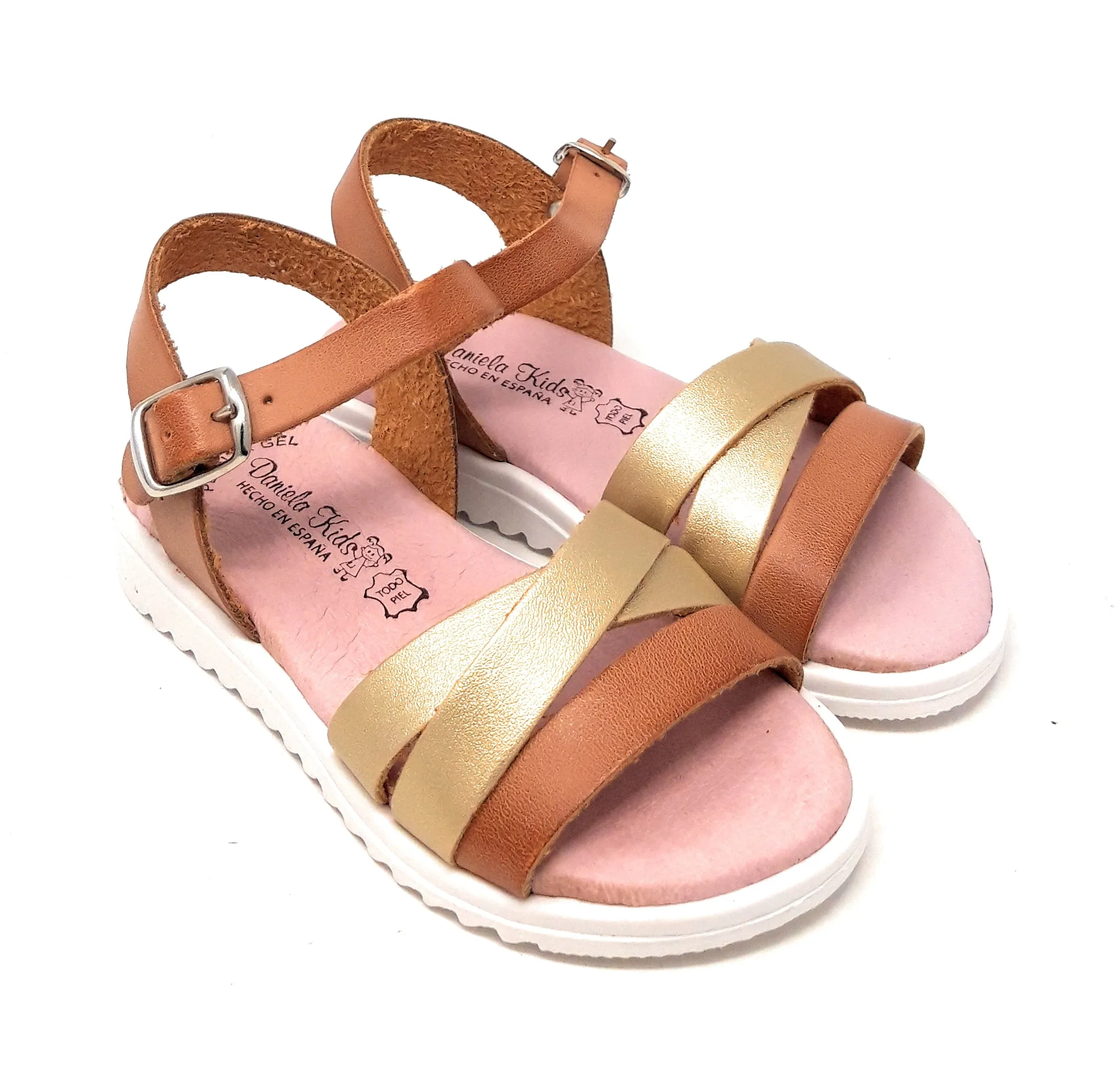 SANDALIAS DANIELA KIDS DAIMO ORO