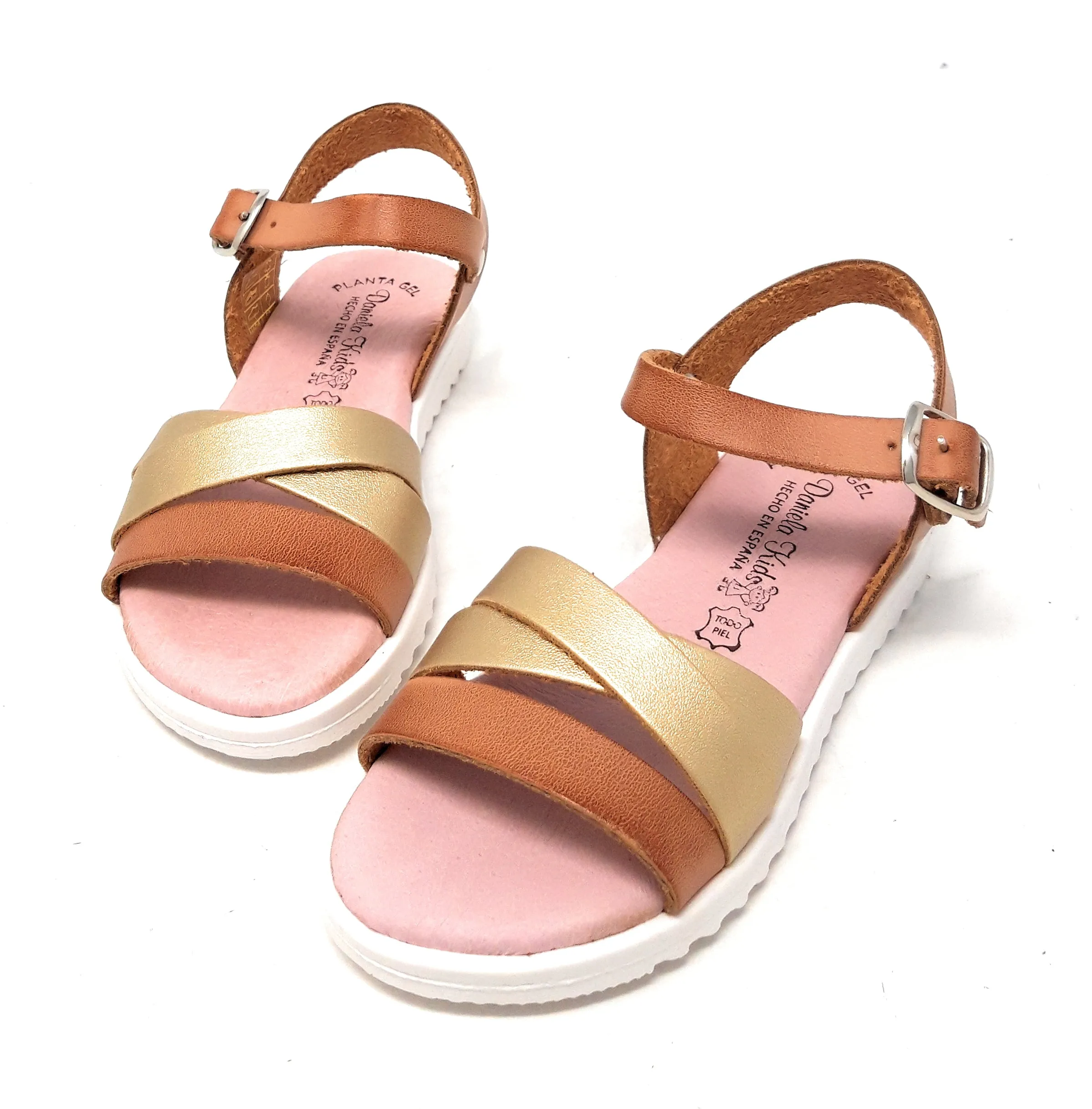 SANDALIAS DANIELA KIDS DAIMO ORO