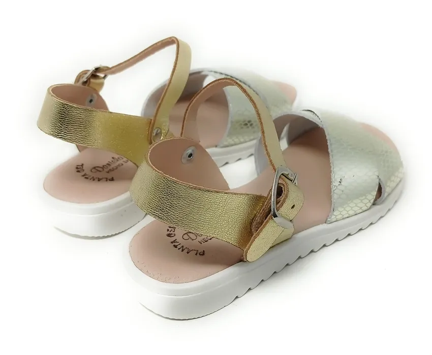 SANDALIAS DANIELA KIDS PLATINO FANTASIA