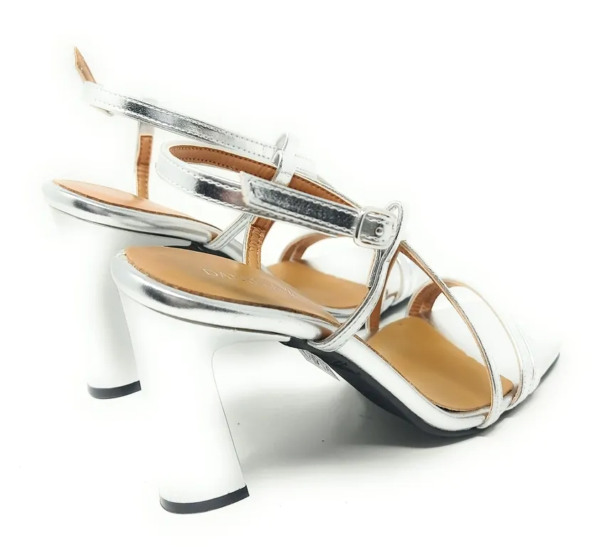 SANDALIAS DANIELA VEGA 2270 NAPA METAL PLATA