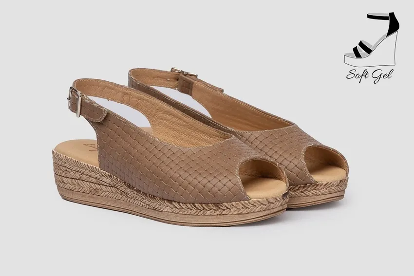 SANDALIAS EVA MAÑAS 1259 TAUPE