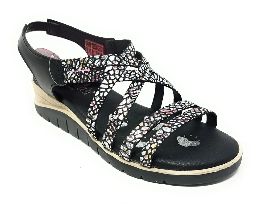 SANDALIAS VALERIA’S 9171 NEGRO