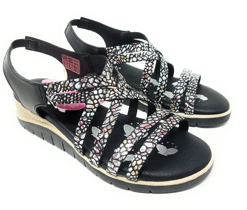 SANDALIAS VALERIA’S 9171 NEGRO