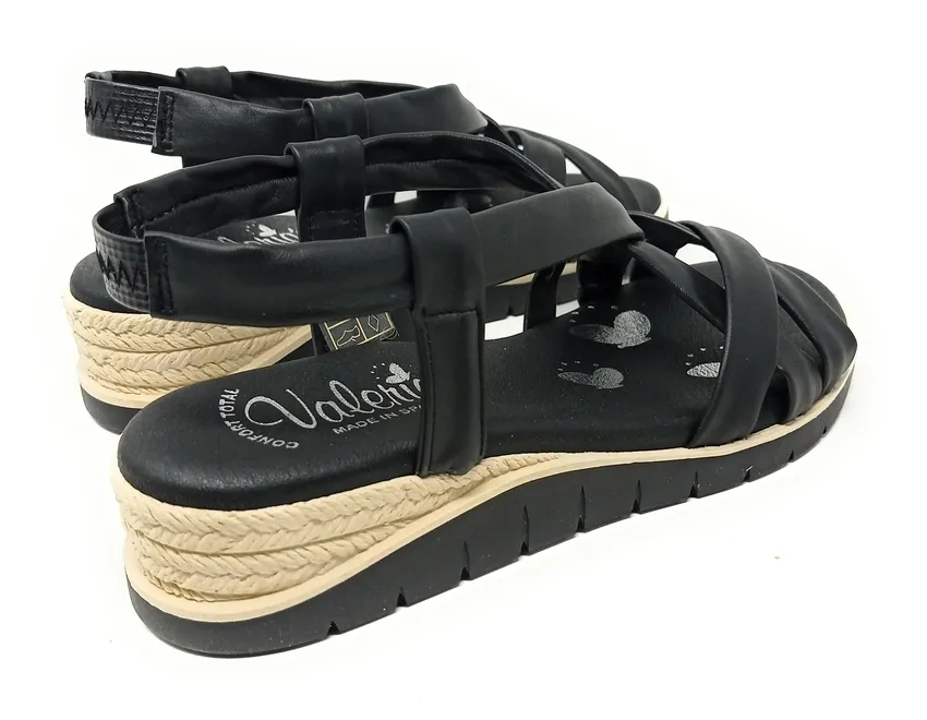 SANDALIAS VALERIA’S 9177 NEGRO