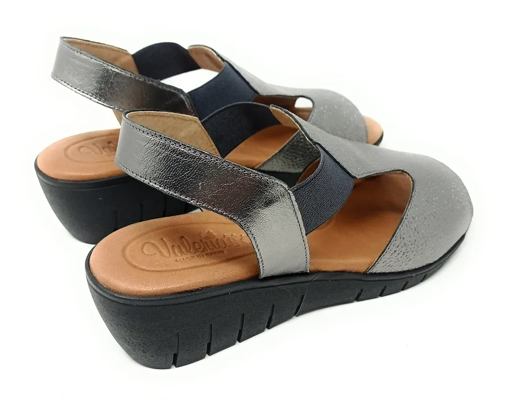 SANDALIAS VALERIA’S CONFORT 1012 PLOMO