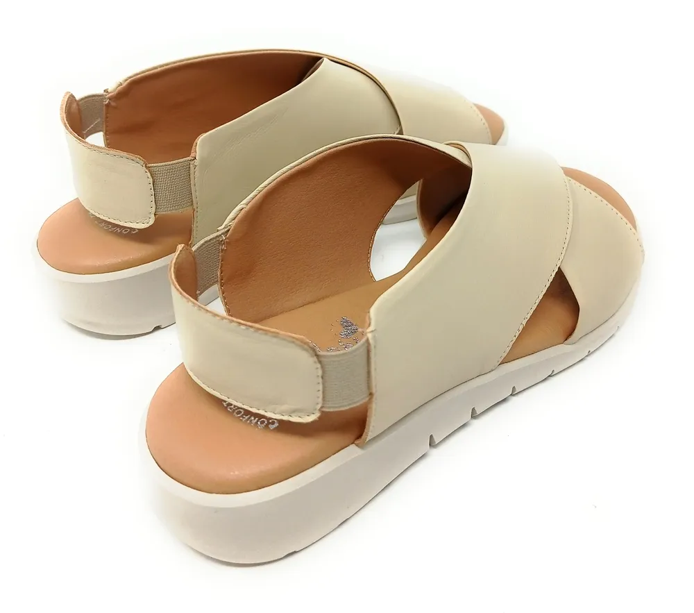 SANDALIAS VALERIA’S CONFORT 1023 BEIGE