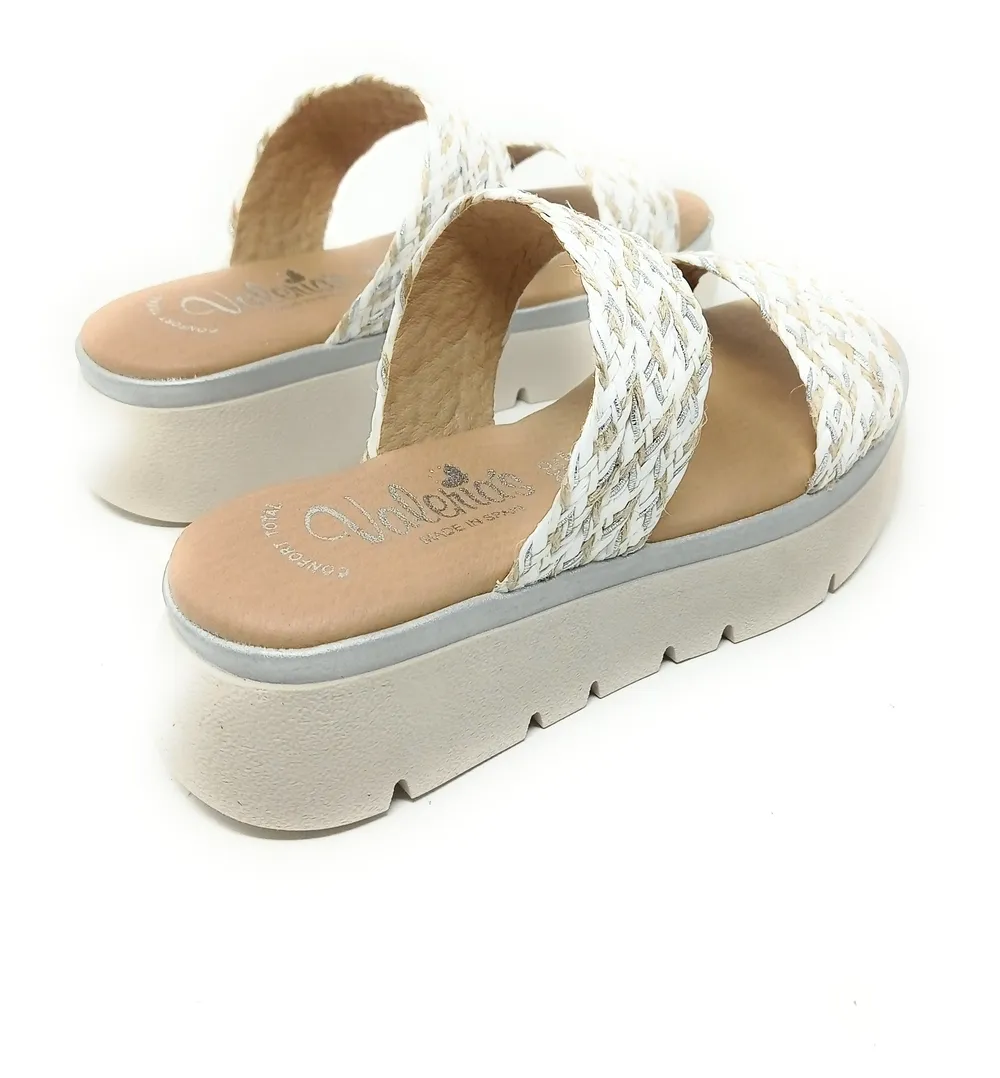 SANDALIAS VALERIA’S CONFORT 1112 BLANCO