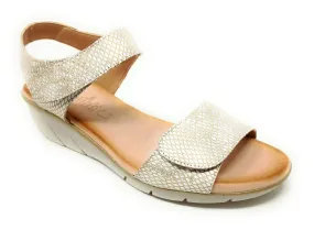 SANDALIAS VALERIA’S CONFORT 9005 PLATINO