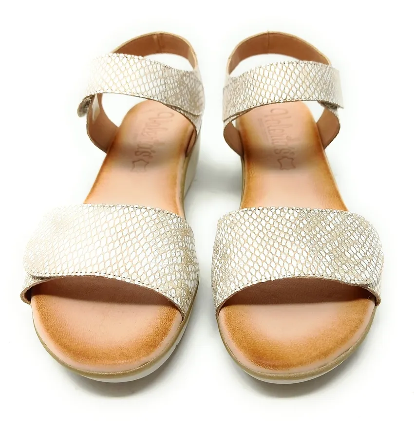 SANDALIAS VALERIA’S CONFORT 9005 PLATINO