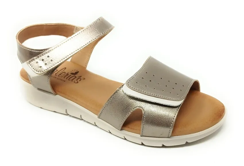 SANDALIAS VALERIA’S CONFORT 9034 TAUPE