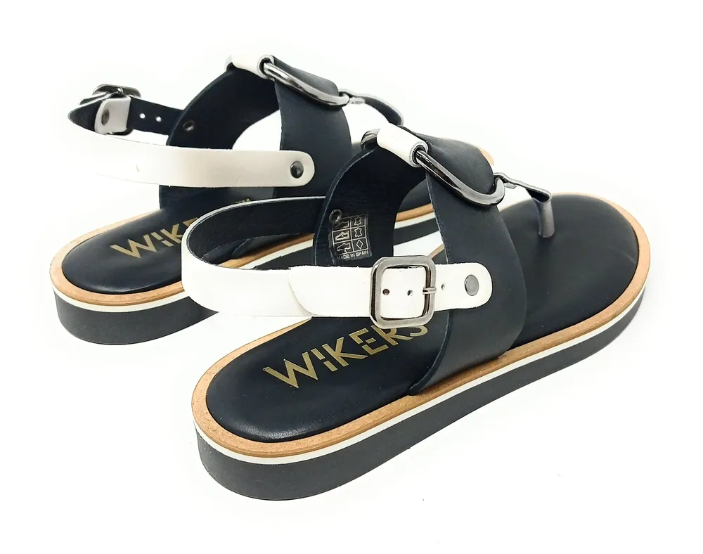 SANDALIAS WIKERS K-136621 NEGRO