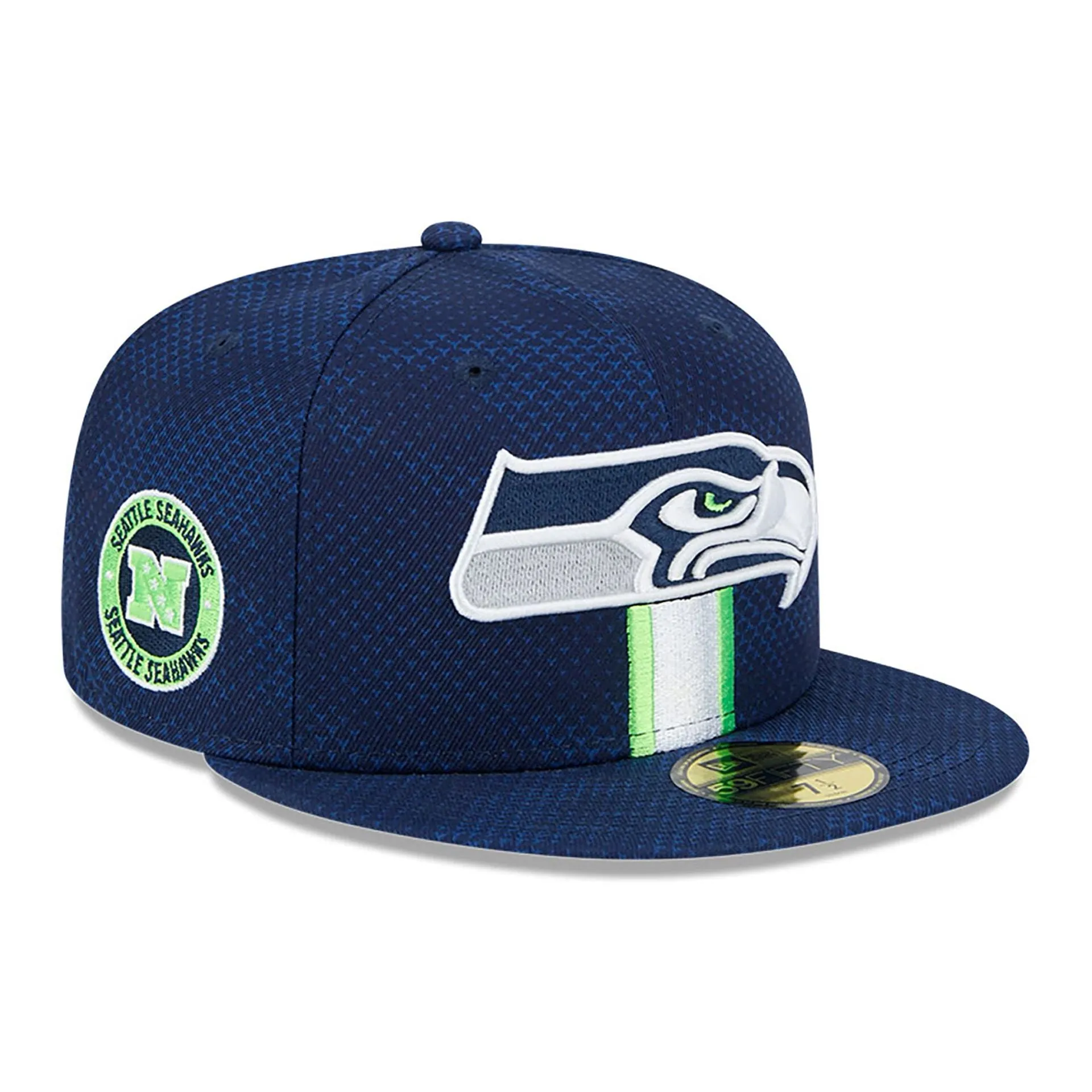 Seattle Seahawks NFL Sideline 2024 Azul Oscuro 59FIFTY Gorra Ajustada