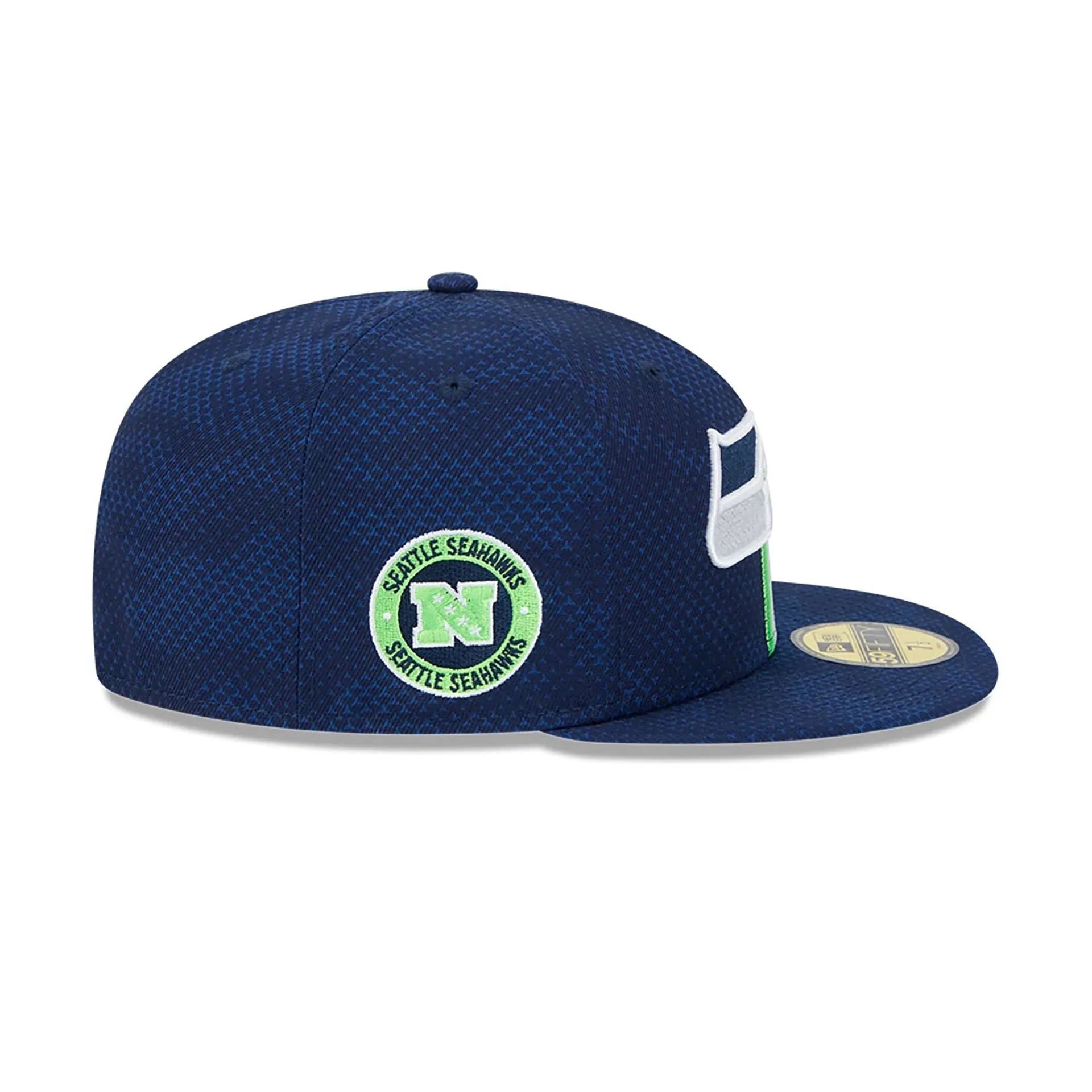 Seattle Seahawks NFL Sideline 2024 Azul Oscuro 59FIFTY Gorra Ajustada