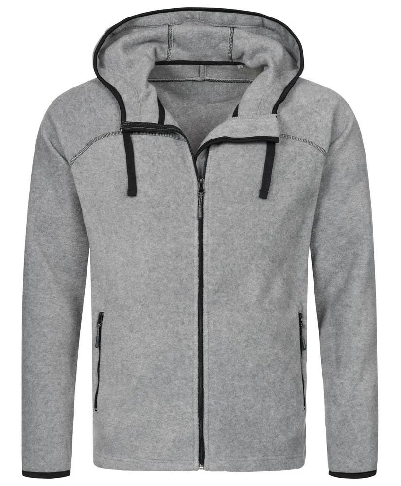 Stedman STE5040 - Chaqueta polar con capucha para hombre Stedman - ACTIVE POWER - Grey Heather