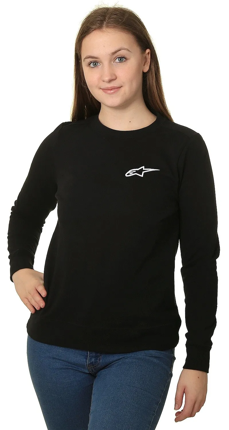 sudadera Alpinestars Ageless Chest Crew - Black - women´s