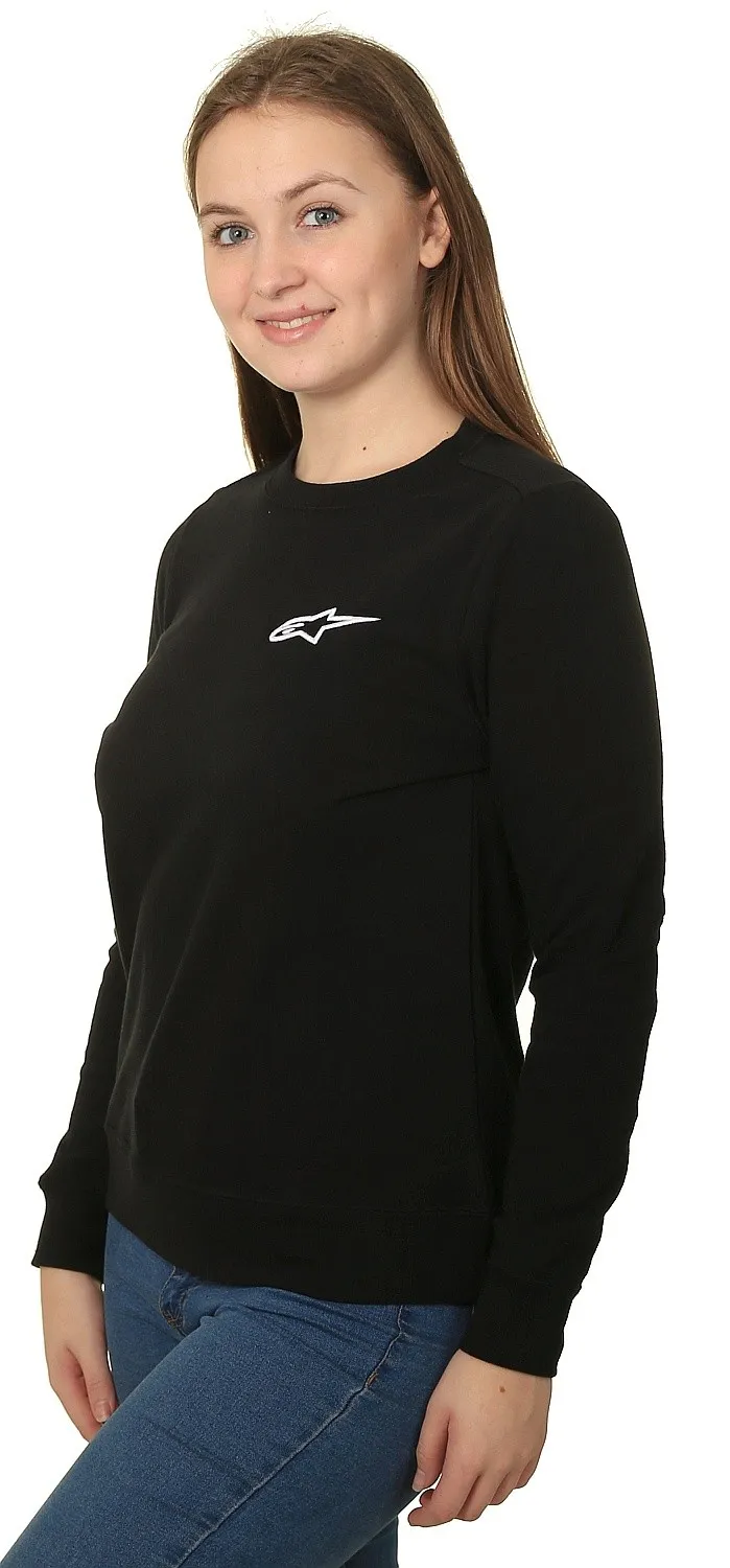 sudadera Alpinestars Ageless Chest Crew - Black - women´s