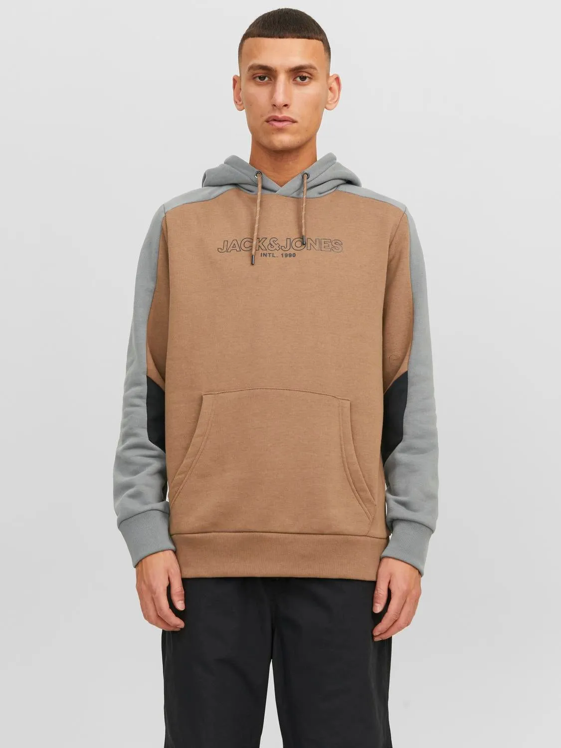 Sudadera con capucha Bloques de color | Beige | Jack & Jones®