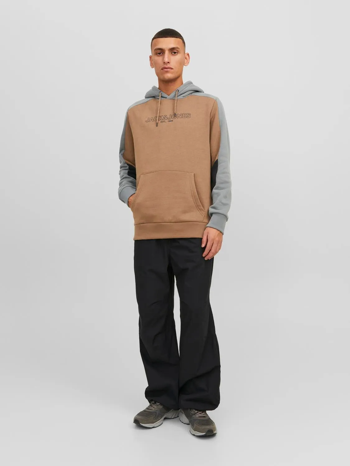 Sudadera con capucha Bloques de color | Beige | Jack & Jones®