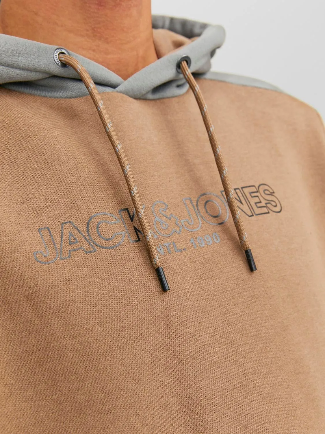 Sudadera con capucha Bloques de color | Beige | Jack & Jones®