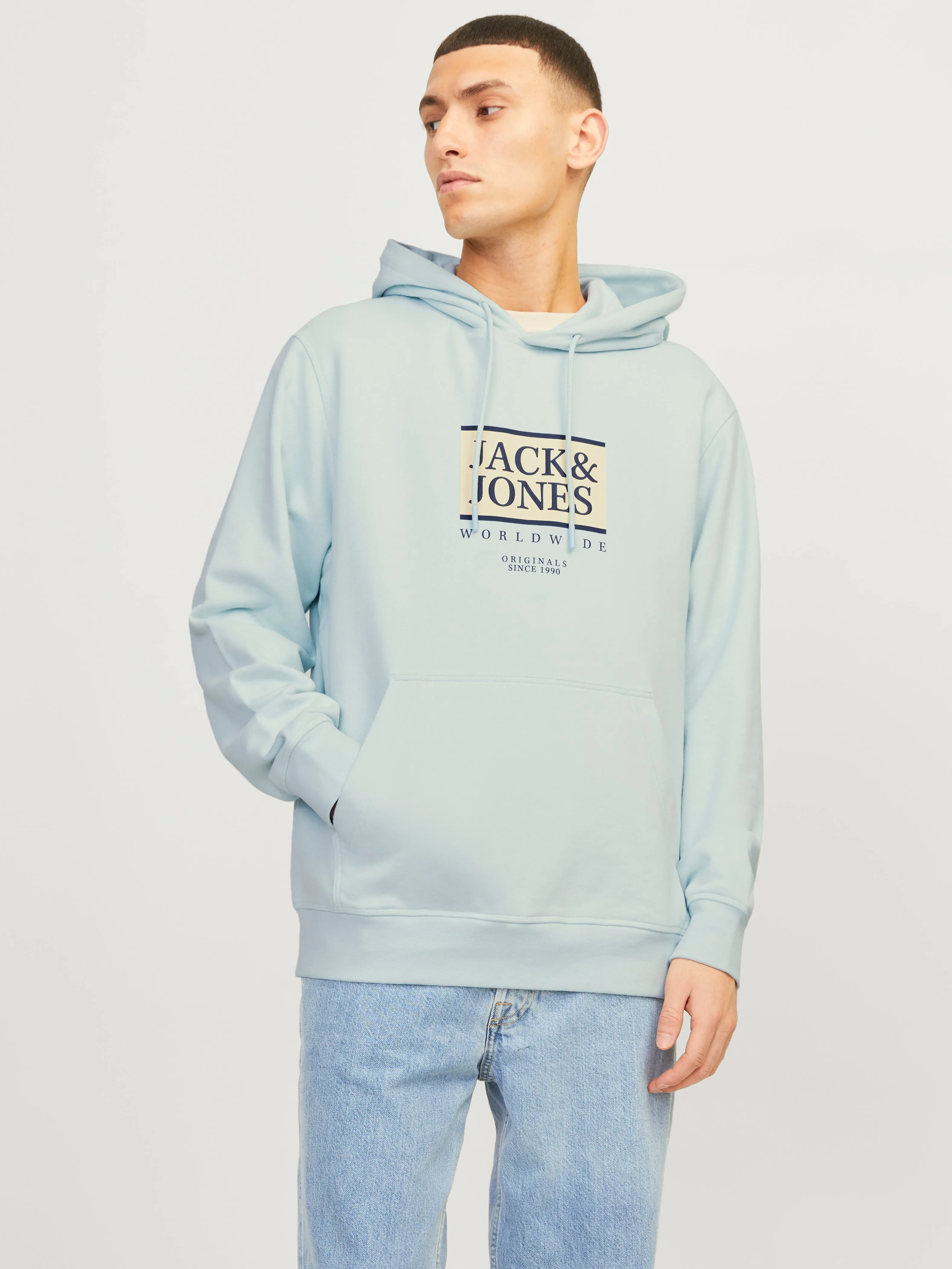 Sudadera con capucha Estampado | Azul claro | Jack & Jones®