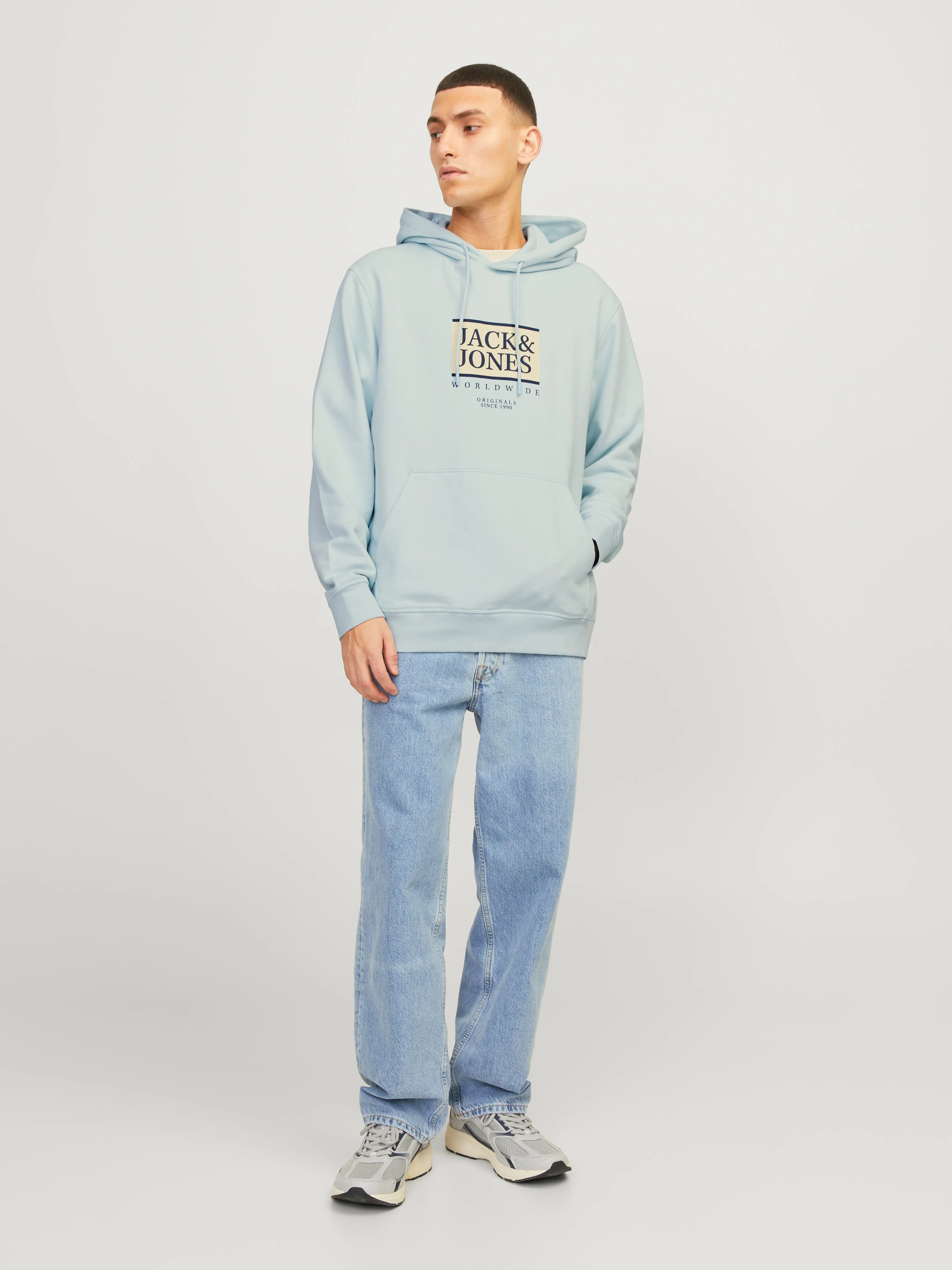 Sudadera con capucha Estampado | Azul claro | Jack & Jones®