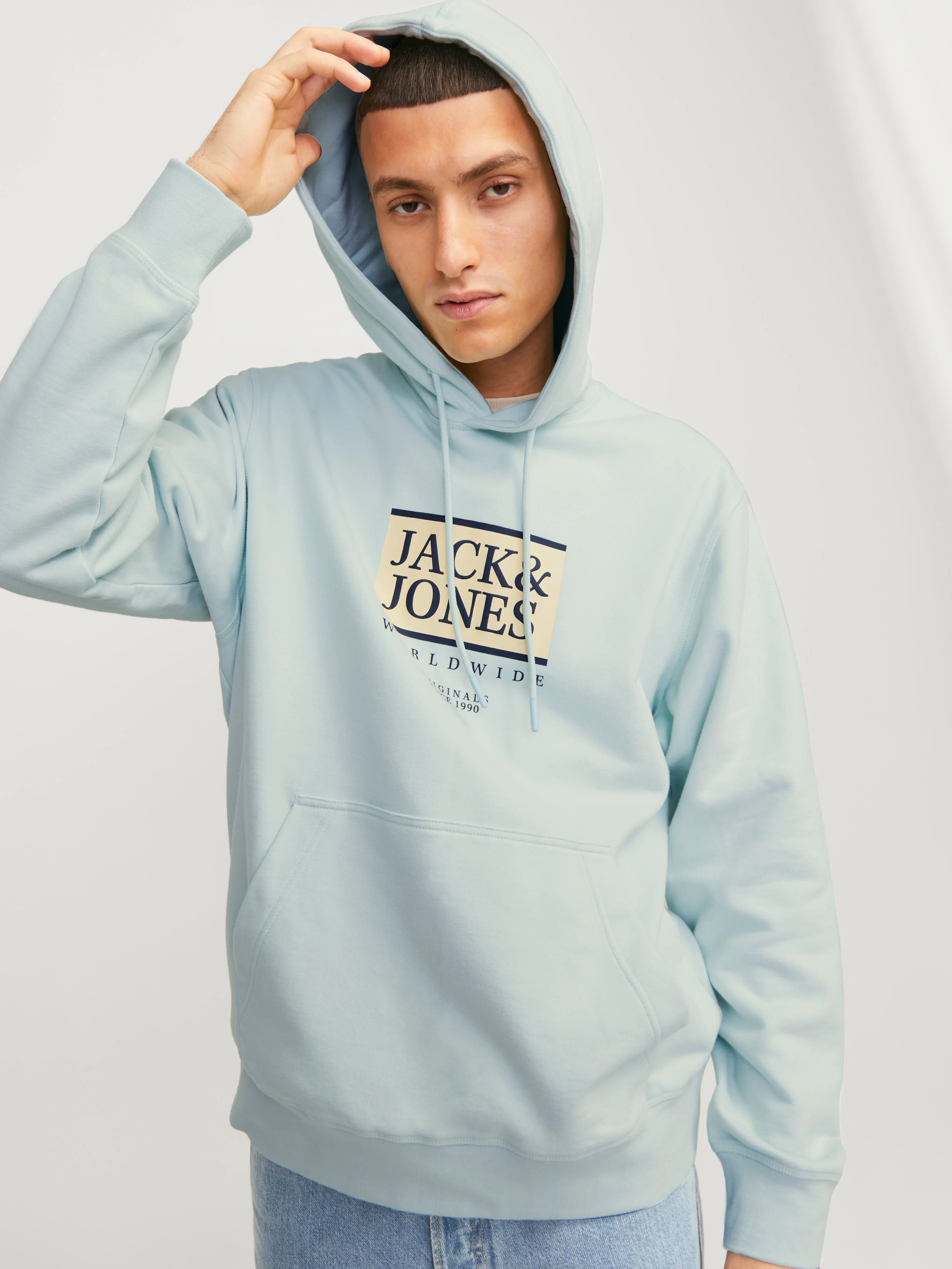 Sudadera con capucha Estampado | Azul claro | Jack & Jones®