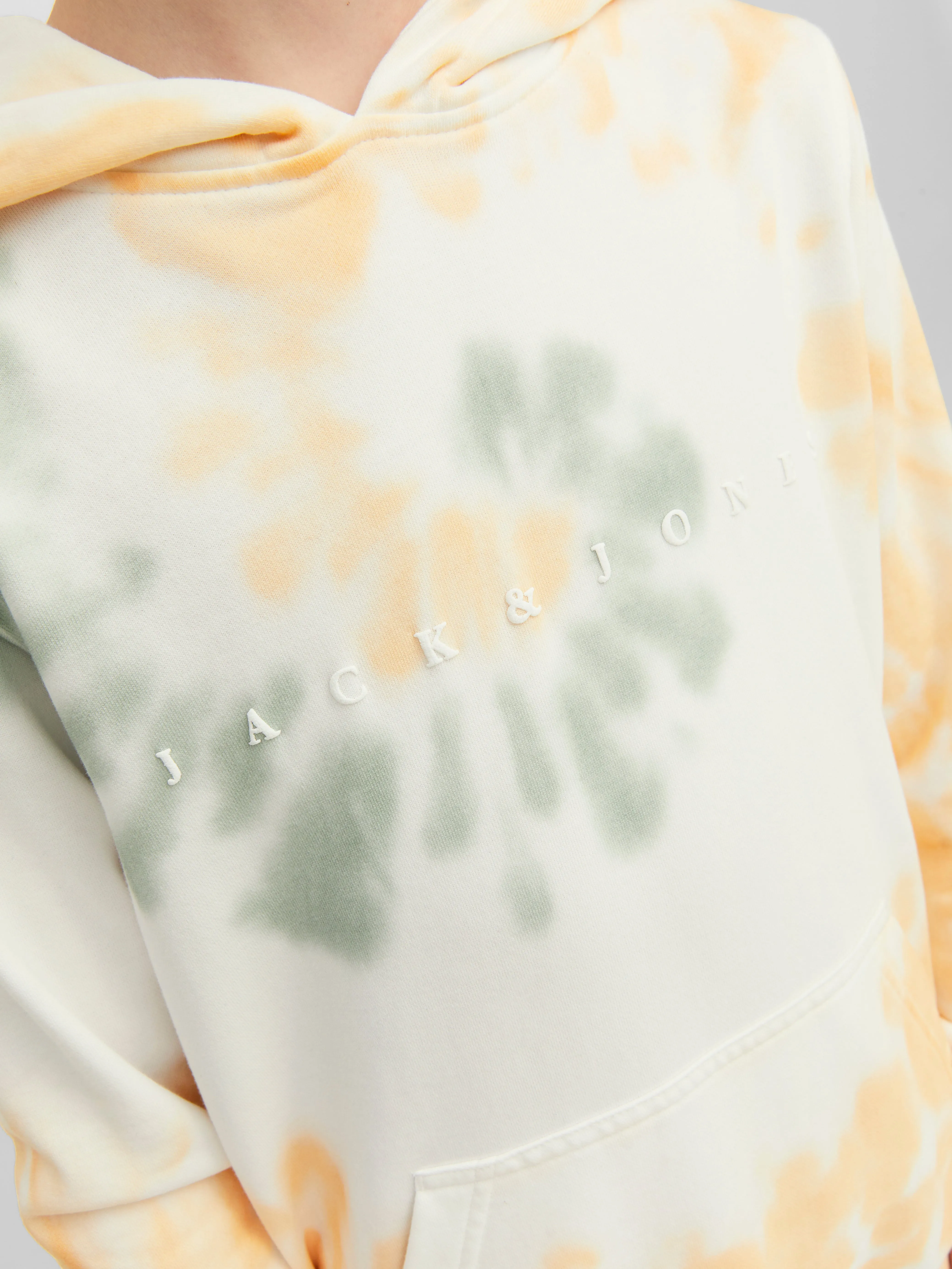 Sudadera con capucha Estampado Tie-Dye Junior | Blanco | Jack & Jones®