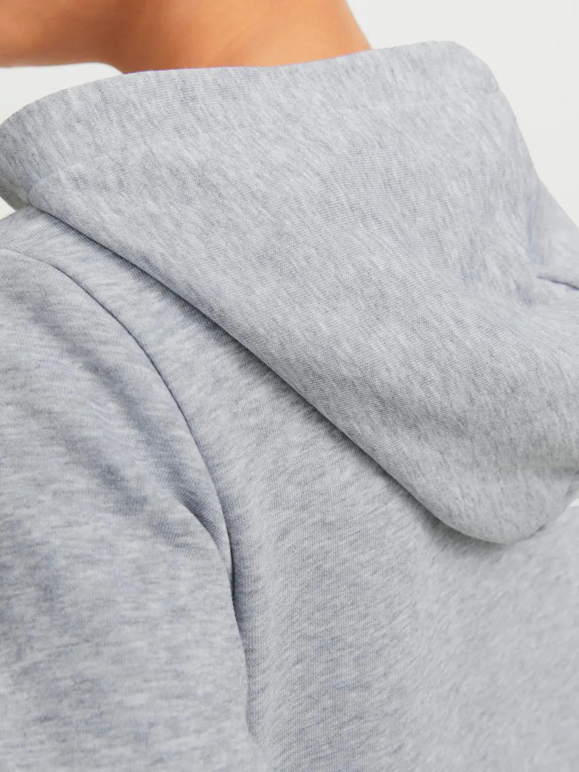 Sudadera con capucha Liso Junior | Gris claro | Jack & Jones®