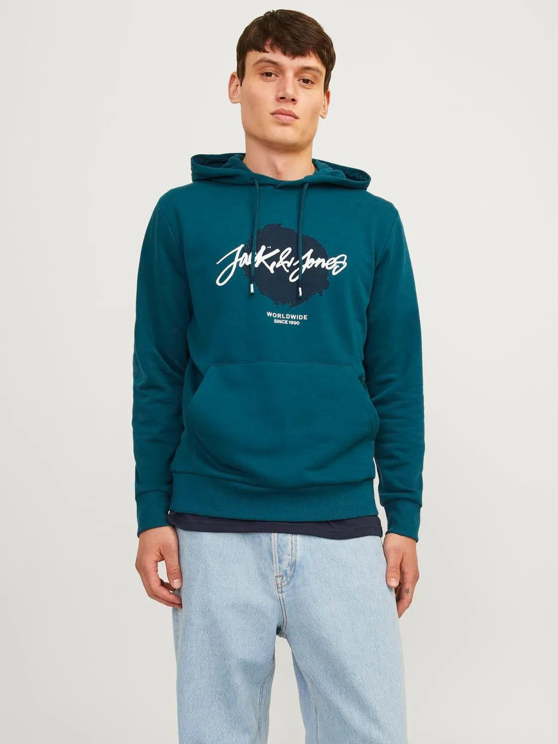 Sudadera con capucha Logotipo | Azul oscuro | Jack & Jones®