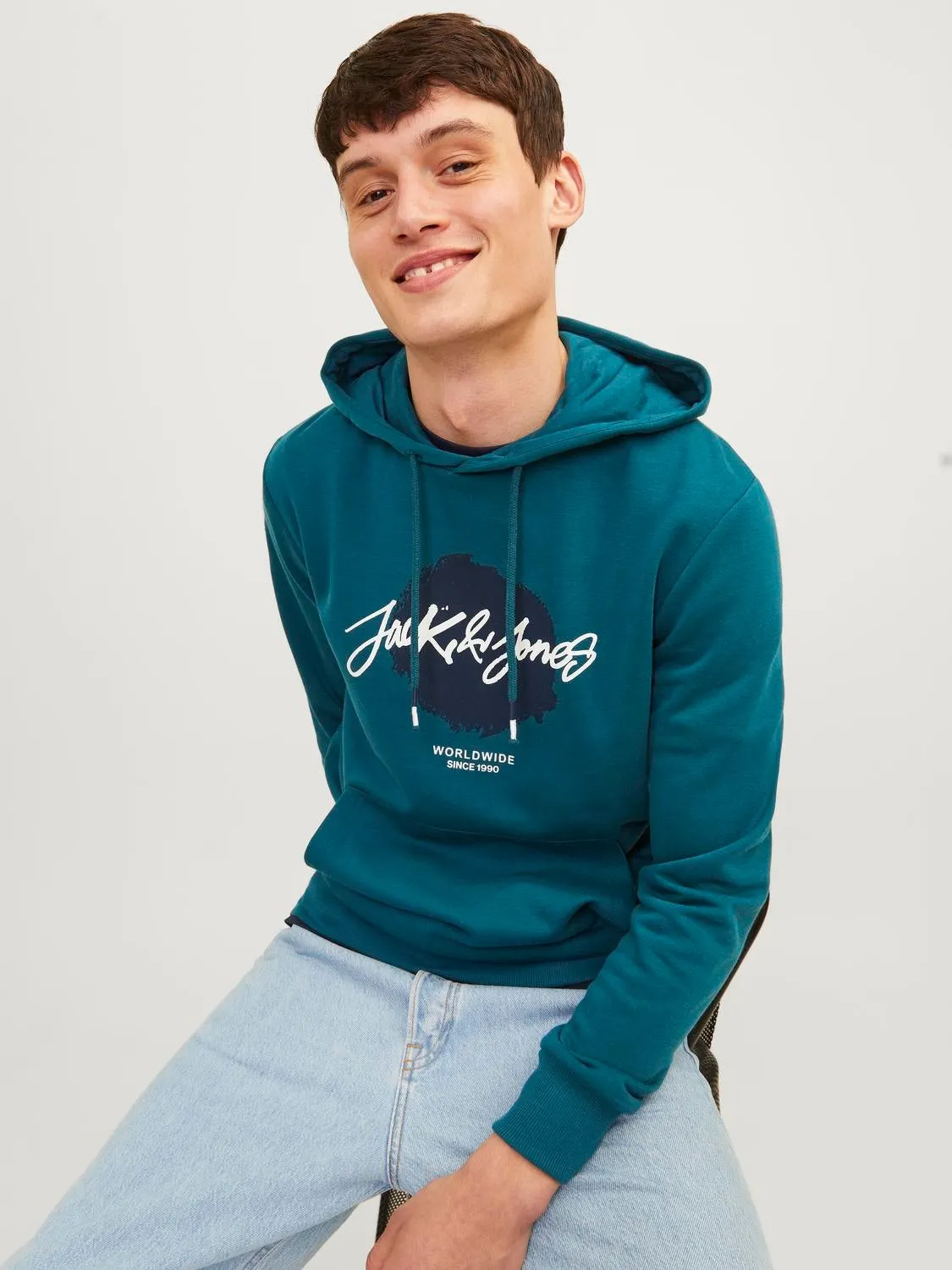 Sudadera con capucha Logotipo | Azul oscuro | Jack & Jones®