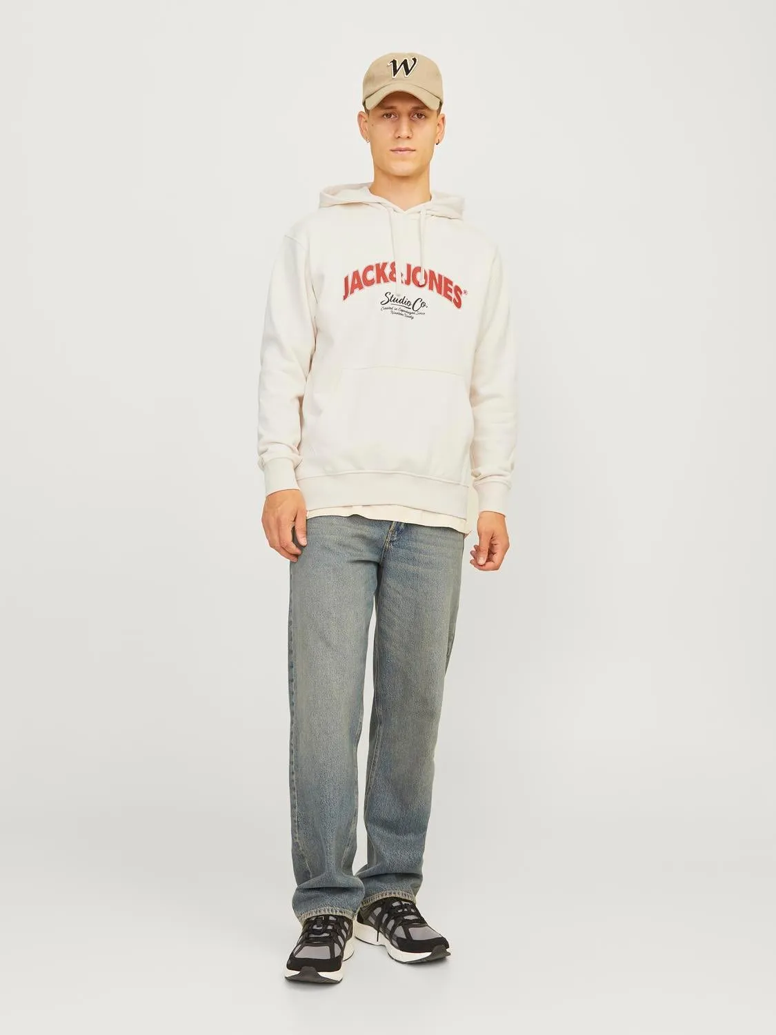 Sudadera con capucha Logotipo | Blanco hueso | Jack & Jones®