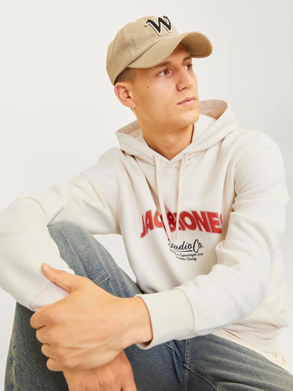 Sudadera con capucha Logotipo | Blanco hueso | Jack & Jones®