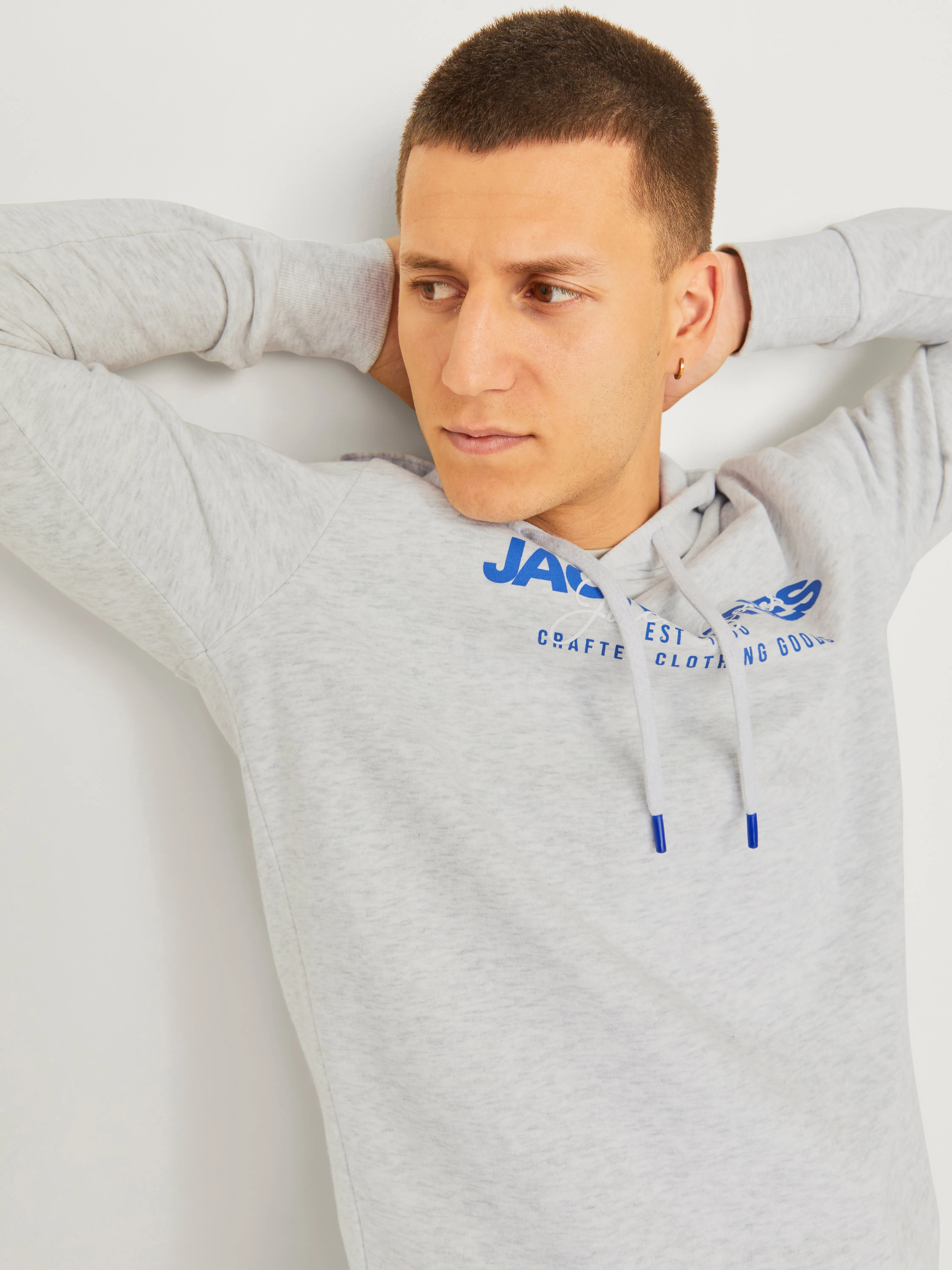 Sudadera con capucha Logotipo | Gris intermedio | Jack & Jones®