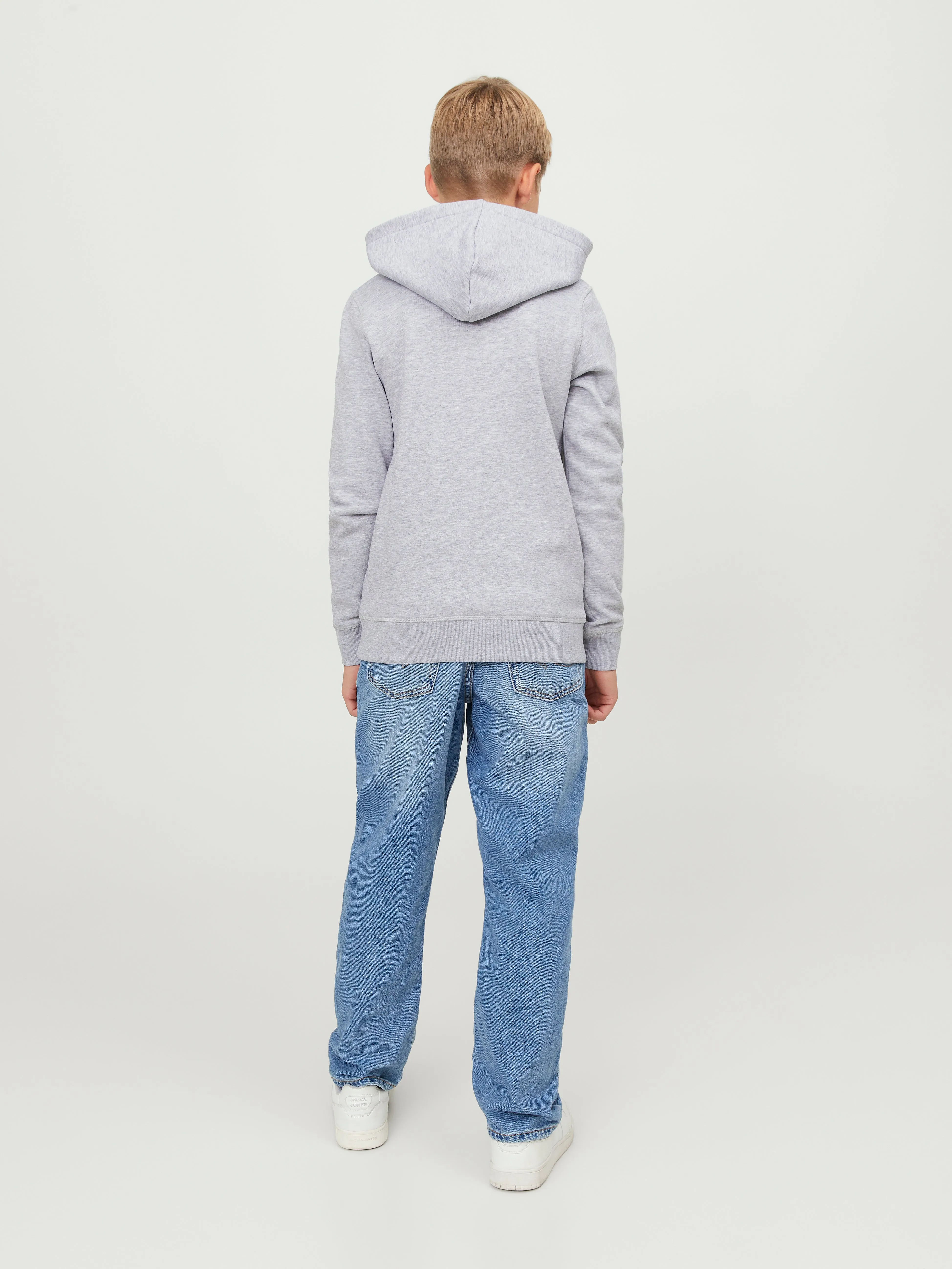 Sudadera con capucha Logotipo Junior | Gris claro | Jack & Jones®