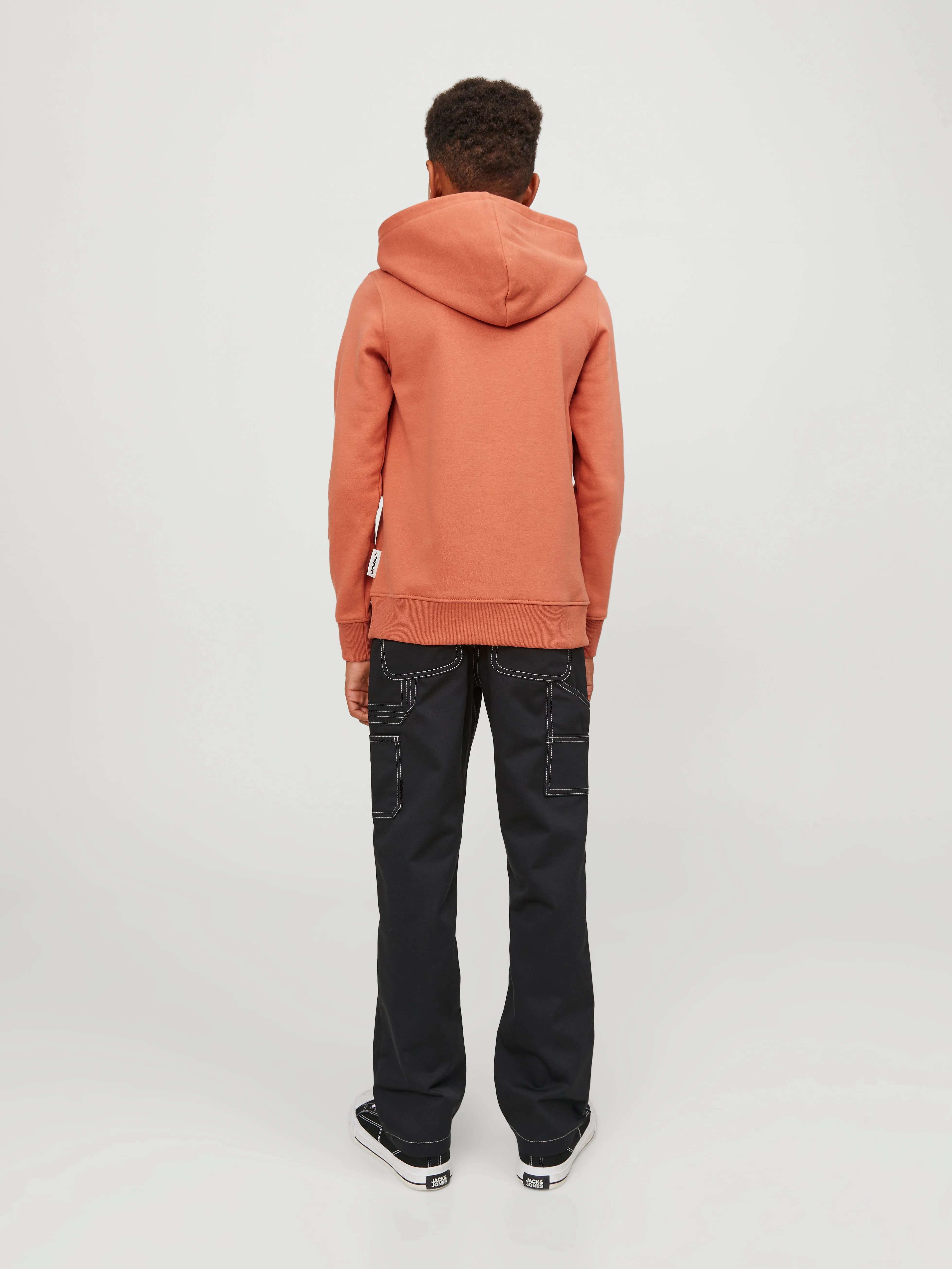 Sudadera con capucha Logotipo Junior | Naranja intermedio | Jack & Jones®