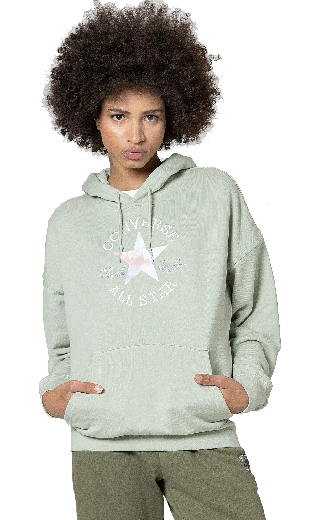 sudadera Converse Chuck Patch Graphic OS/10024525 - A05/Summit Sage - women´s