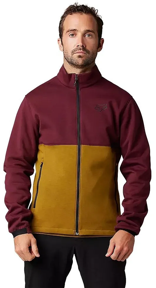 sudadera Fox Ranger Fire Crew Zip - Dark Maroon - men´s