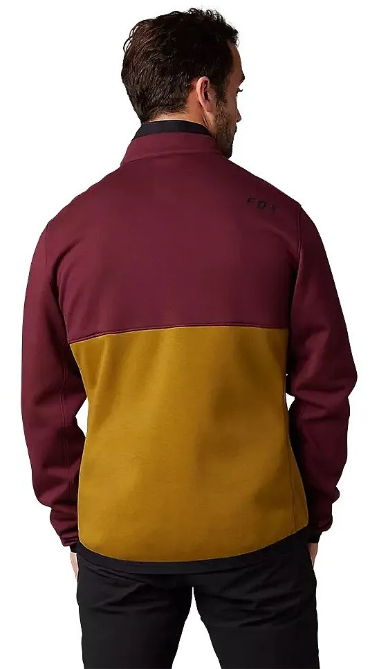 sudadera Fox Ranger Fire Crew Zip - Dark Maroon - men´s