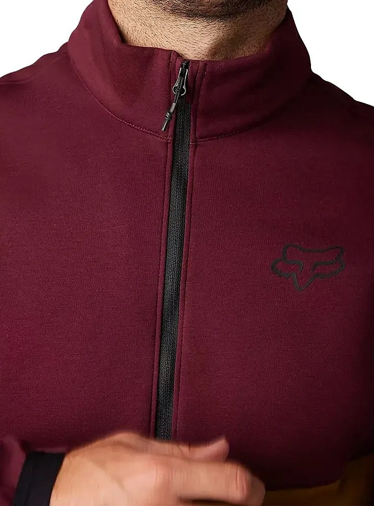 sudadera Fox Ranger Fire Crew Zip - Dark Maroon - men´s