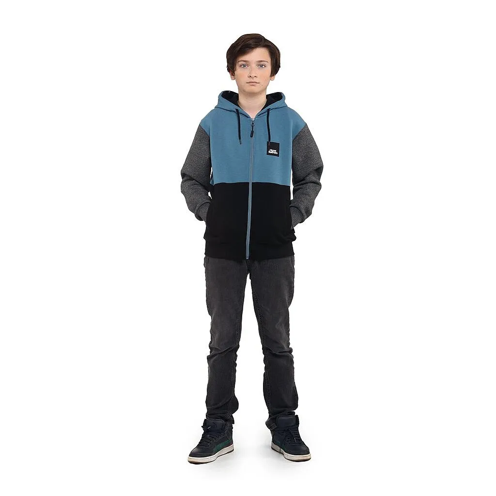 sudadera Horsefeathers Jordan II Zip - Blue Heaven - unisex junior