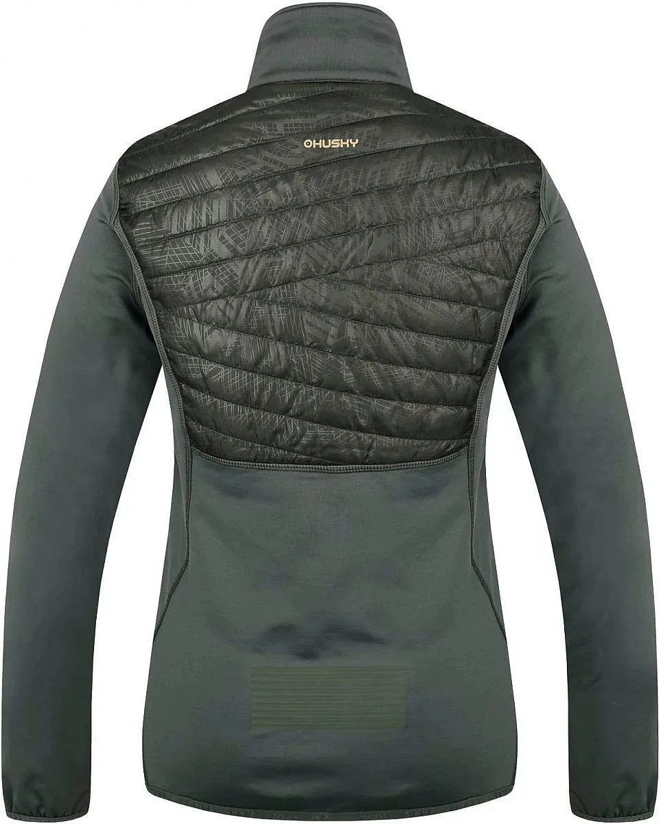 sudadera Husky Airy L Zip - Dark Grey Green - women´s