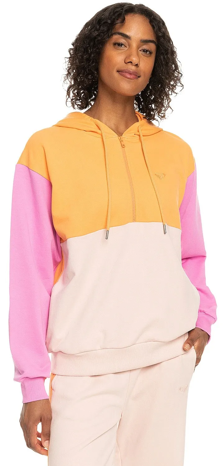 sudadera Roxy Essential Energy Cblock Hoodie - NGZ0/Mock Orange - women´s